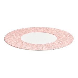 궁 핑크 원판 접시 10.5인치